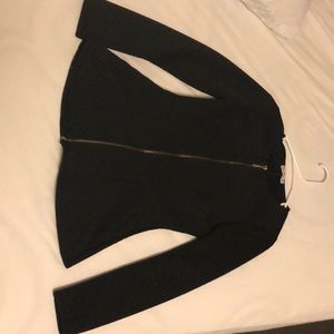 Black peplum jacket size S
